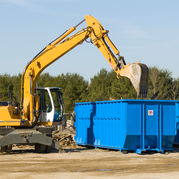 are there any restrictions on where a residential dumpster can be placed in Lind Wisconsin